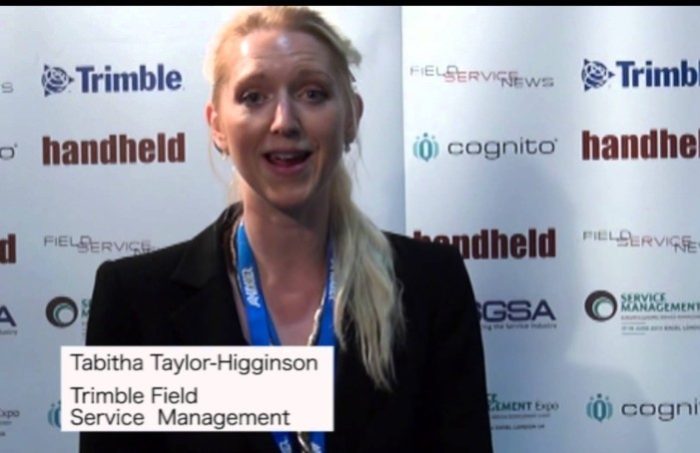 Field Service News live at Service Management Expo 2014 - Tabitha Taylor Higginson, Trimble